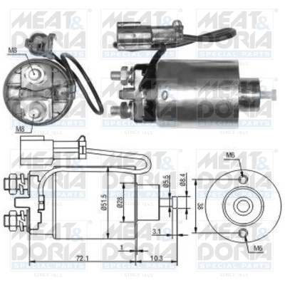 Solenoid Switch, starter